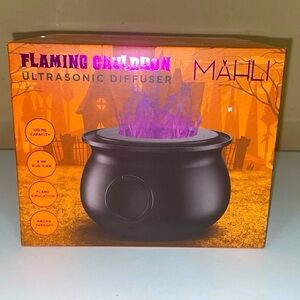 2024 Halloween Mahli Flaming Cauldron Ultrasonic Aroma Diffuser